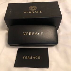 Versace Black Eyewear Case Set